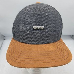 Vans Gray Brown Adjustable Hat Cap Skateboarding Casual Outdoors Fashion